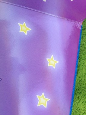 Purple and yellow stars