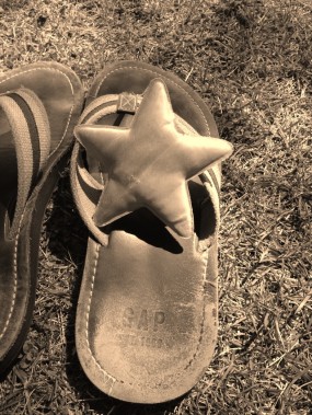 Star on my slippers