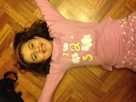 Matilda´s star on her pijamas