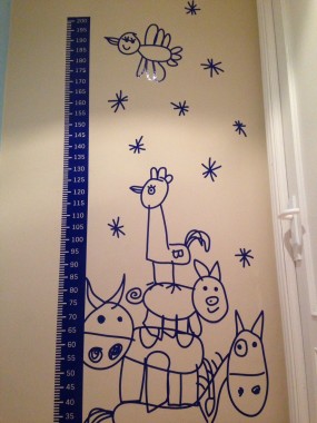 Stars on our wall children-measurer