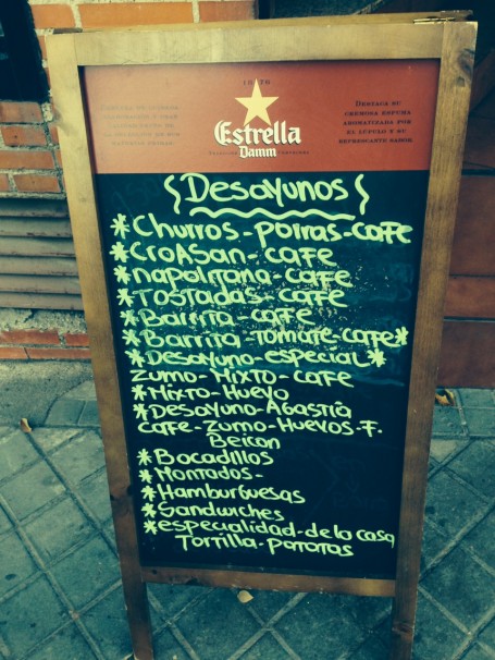 Star on a bar´s menu