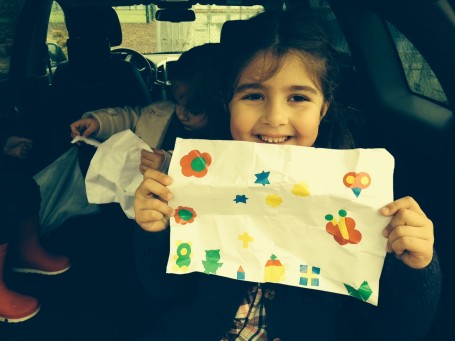 Matilda´s quest. Stars on a stickers work