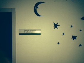 Stars at a hospital wall