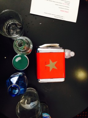 Star on a paper napkin dispenser