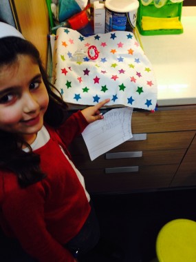 Matilda´s quest. Stars on a piece of cloth